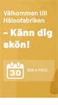 Mobile Screenshot of halsofabriken.se